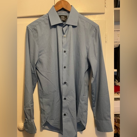 WRK mens size 15 four way stretch button down - Picture 1 of 4